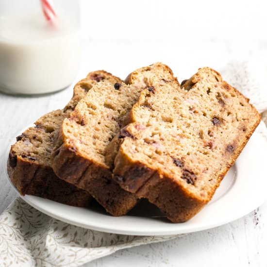 Strawberry Chocolate Banana Bread