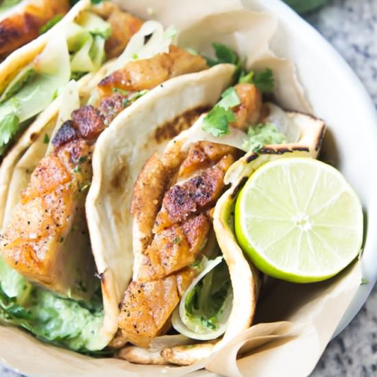 Crispy Pork Belly Tacos
