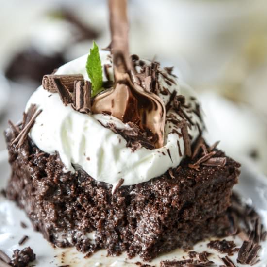 Chocolate tres leches cake