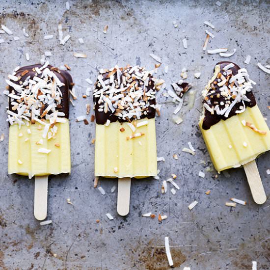 Pina Colada Popsicles