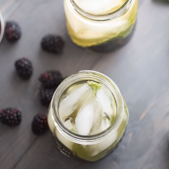Blackberry Basil Cold Brewed Tea