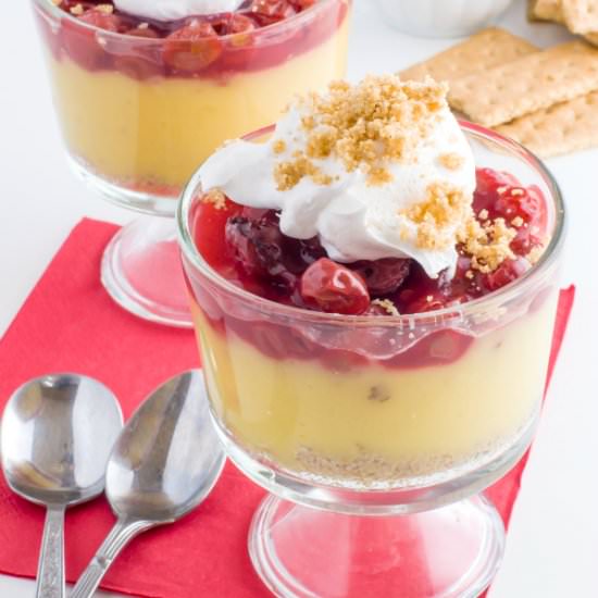 Vegan Cherry Vanilla Parfaits