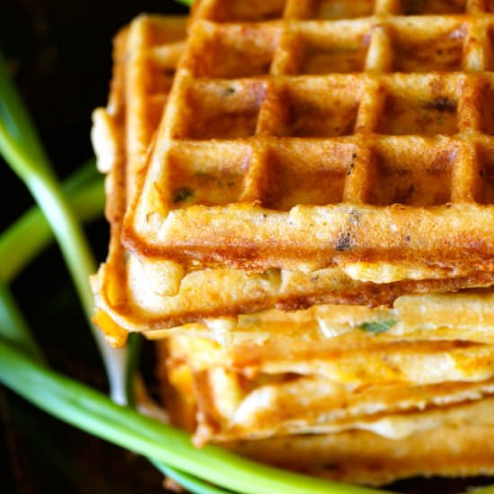 Gluten-Free Bacon-Cheddar Waffles