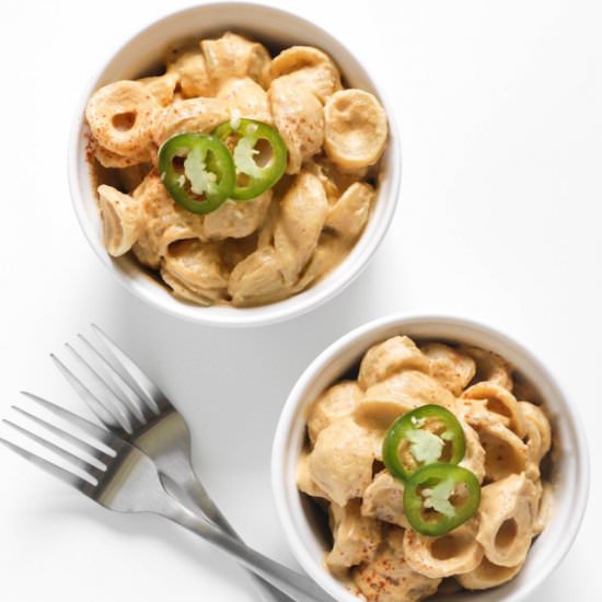 Spicy Vegan Mac and “Cheese”