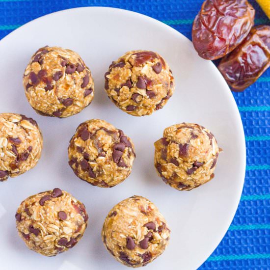 No-Bake Chocolate Chip Cookie Balls