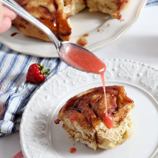 Strawberry Cinnamon Breakfast Buns