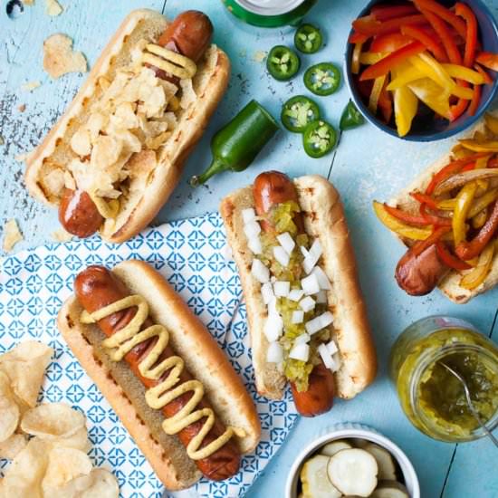 Spring BBQ Hot Dog Bar