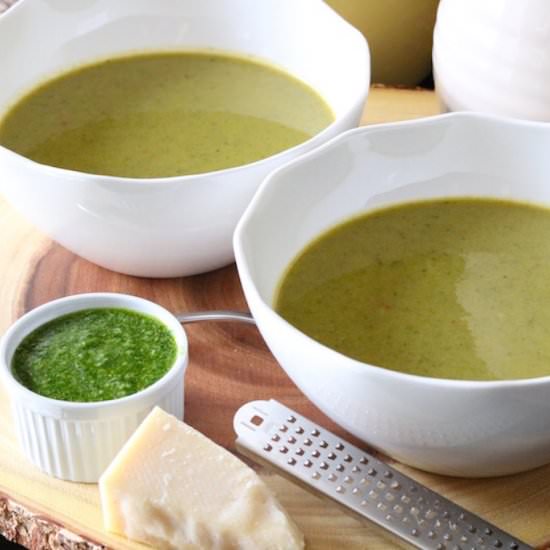 Asparagus & Spinach Soup