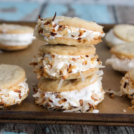 Coconut Ice Cream Sandwiches