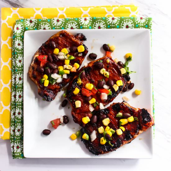 Cayenne Glazed Pork Chops