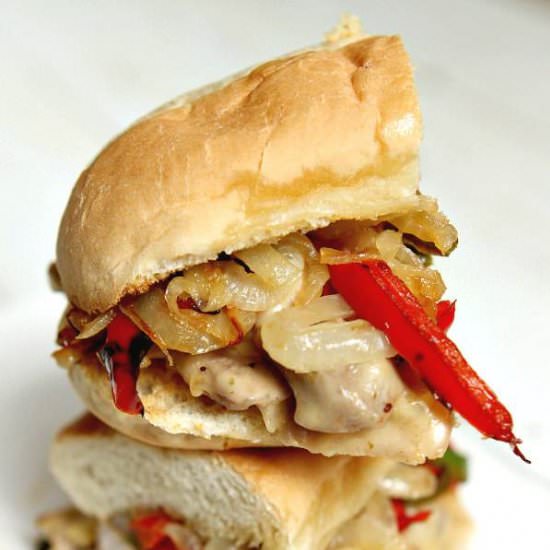 Pork And Melted Cheese Hoagies
