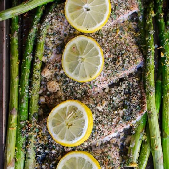 Almond & Herb Crusted Salmon