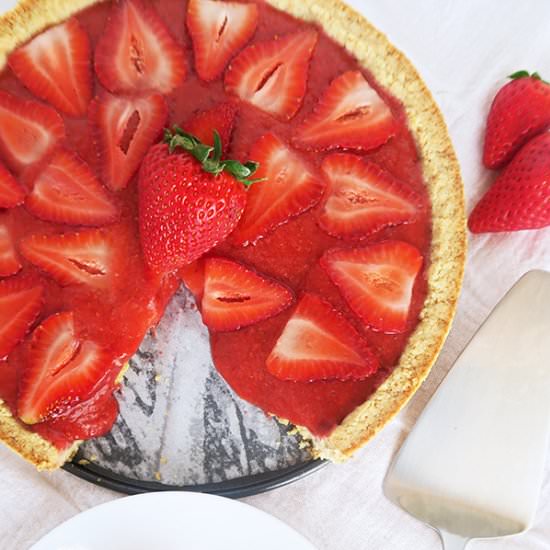 Strawberry Tart (Paleo, Low Carb)