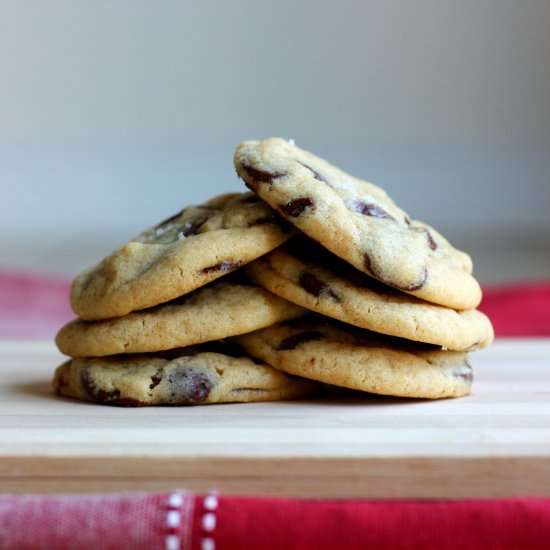 Salted Tahini Chocolate Chip Cookie