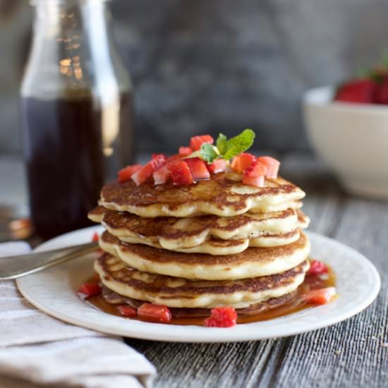 Yogurt Pancakes {Gluten-Free}