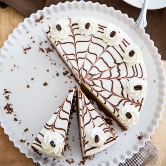 No-Bake Chocolate Kahlua Cheesecake
