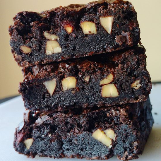 Fudgy Almond Brownies
