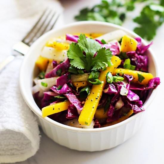 Summery Jicama & Mango Slaw