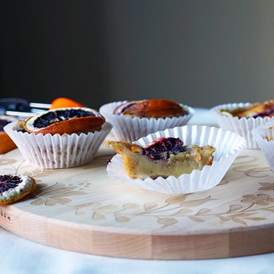 Blood Orange Chai Mochi Cakes