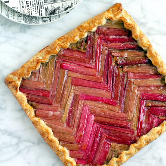 Honey Rhubarb Galette