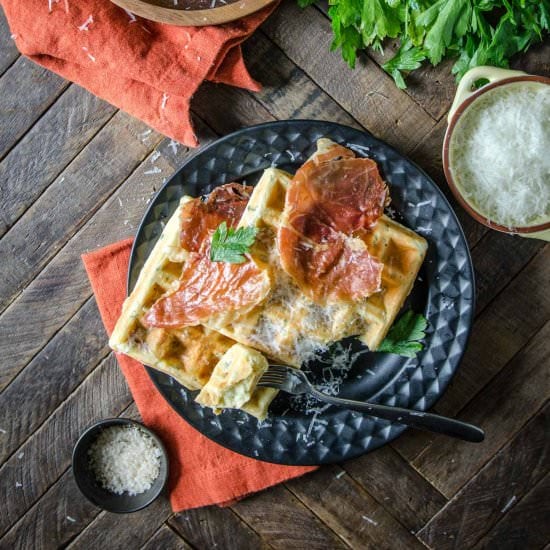 Parmesan and Parsley Waffles