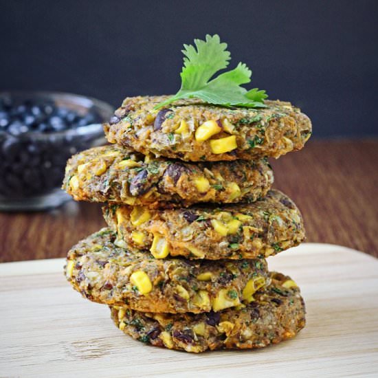 Sweet Potato Black Bean Burgers