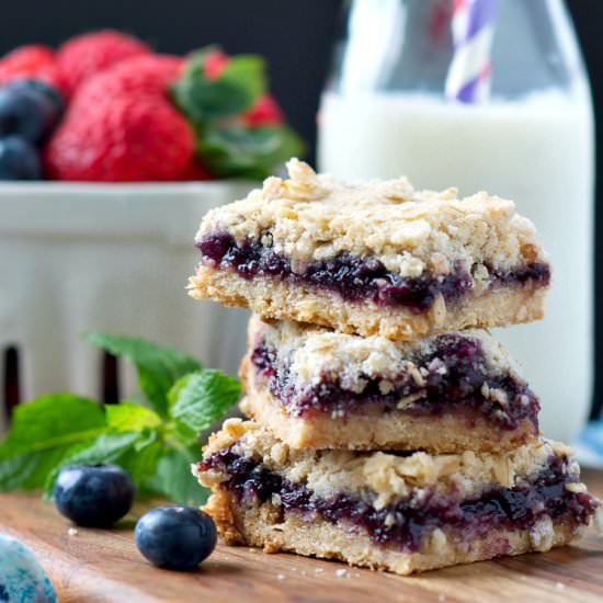 Shortcut Blueberry Muffin Bars