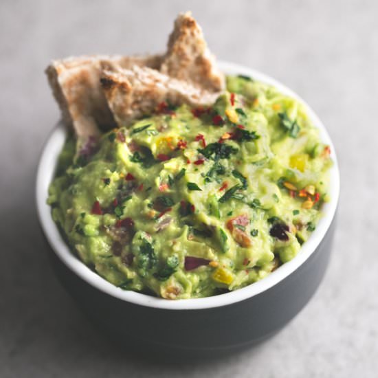 Rainbow Guacamole Dip