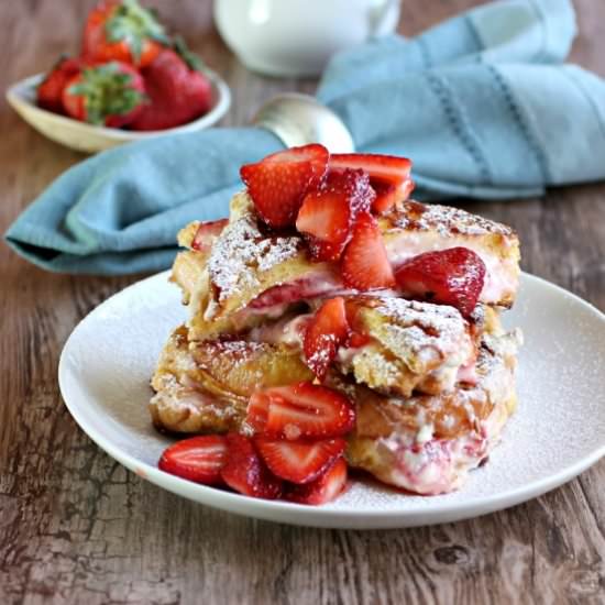 Strawberry Stuffed French Toast