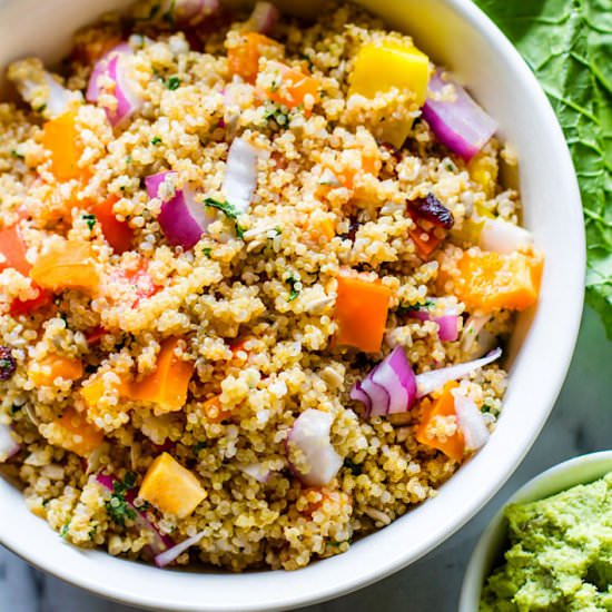 Vegan California Quinoa Salad Wraps
