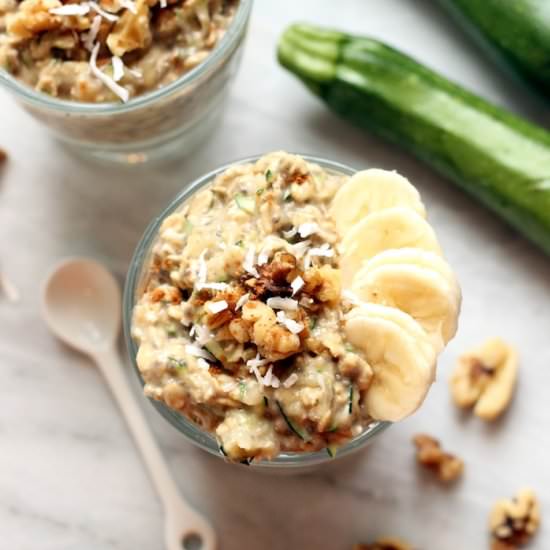 Banana Zucchini Overnight Oats