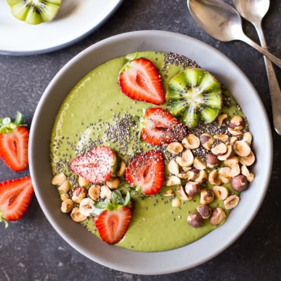 Strawberry Kiwi Protein Smoothie