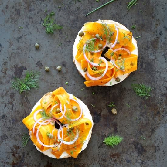 Vegan Salmon Bagel