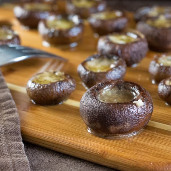 Garlic Butter Roasted Mushrooms