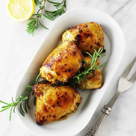 Herb and Honey Chicken Thighs