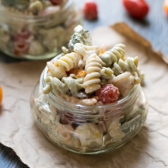 Creamy Peppercorn Ranch Pasta Salad