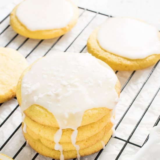 Coconut Lemon Sugar Cookies