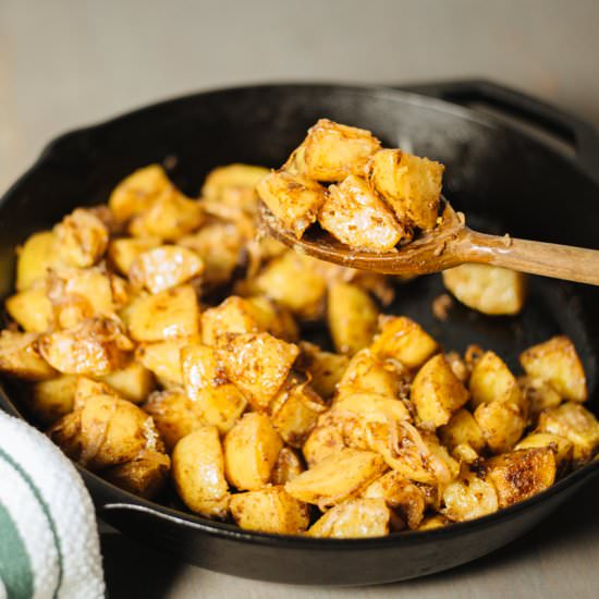 Cast Iron Skillet Manchego Potatoes