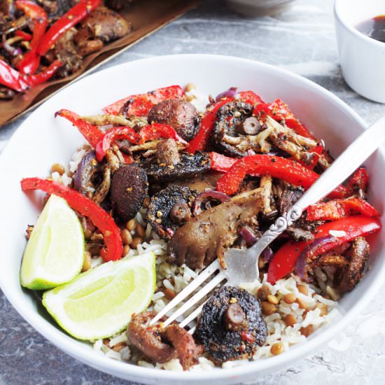 Peri Peri Mushroom Bowl