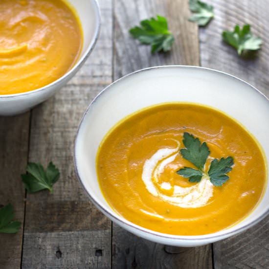 Curried Coconut Carrot Soup