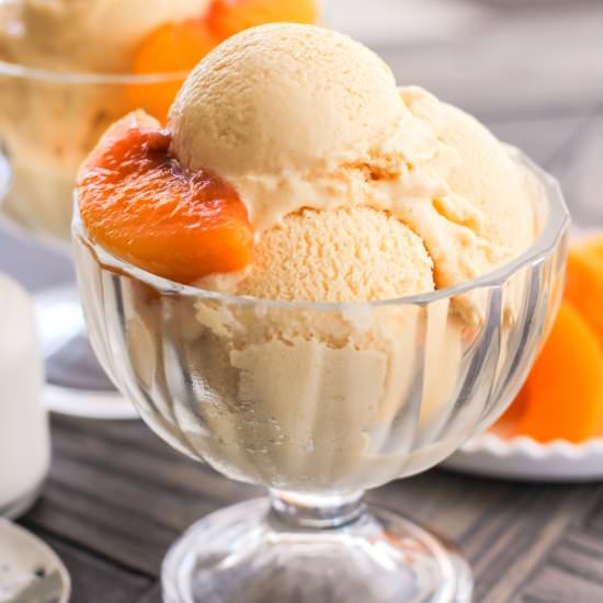 Healthy Peach Ice Cream