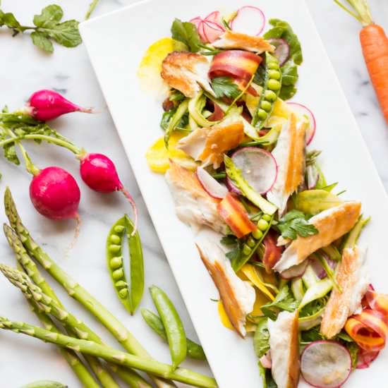 Smoked Barramundi with Spring Salad