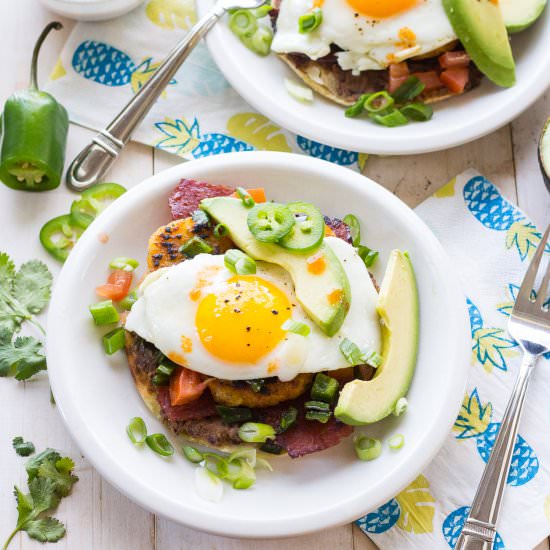 Super Easy Breakfast Tostadas