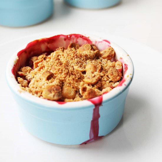 Plum & Hazelnut Crumble