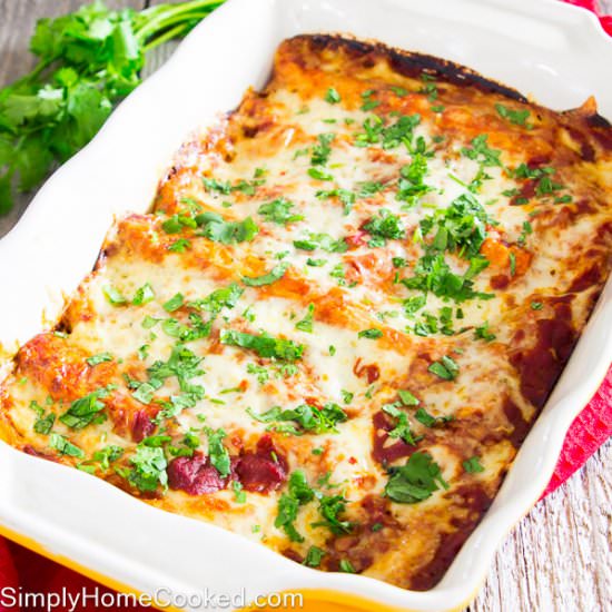 Red Sauce Enchiladas