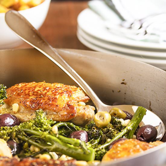 Pan Roasted Chicken Thighs