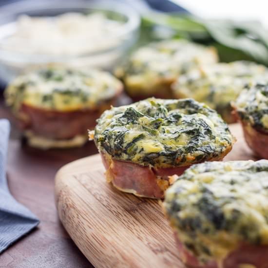Spinach Feta Quiche Muffins