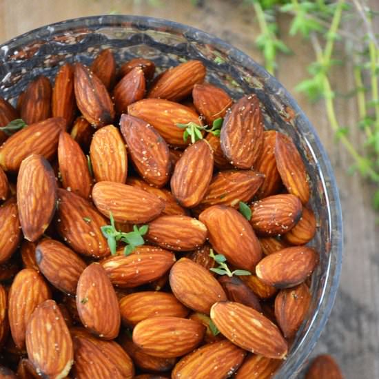 Fried Almonds with Thyme