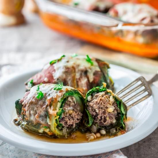 Stuffed Card Leaves with Beef