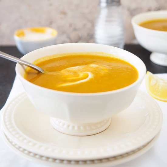 Sweet Potato and Red Lentil Soup
